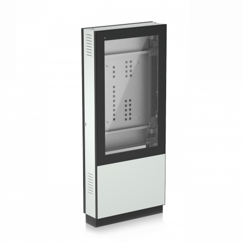 Werbestele:
Als Informations- und Orientierungssystem dienende Outdoor-Aluminium-Stel