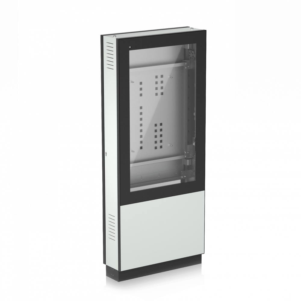Werbestele:
Als Informations- und Orientierungssystem dienende Outdoor-Aluminium-Stel